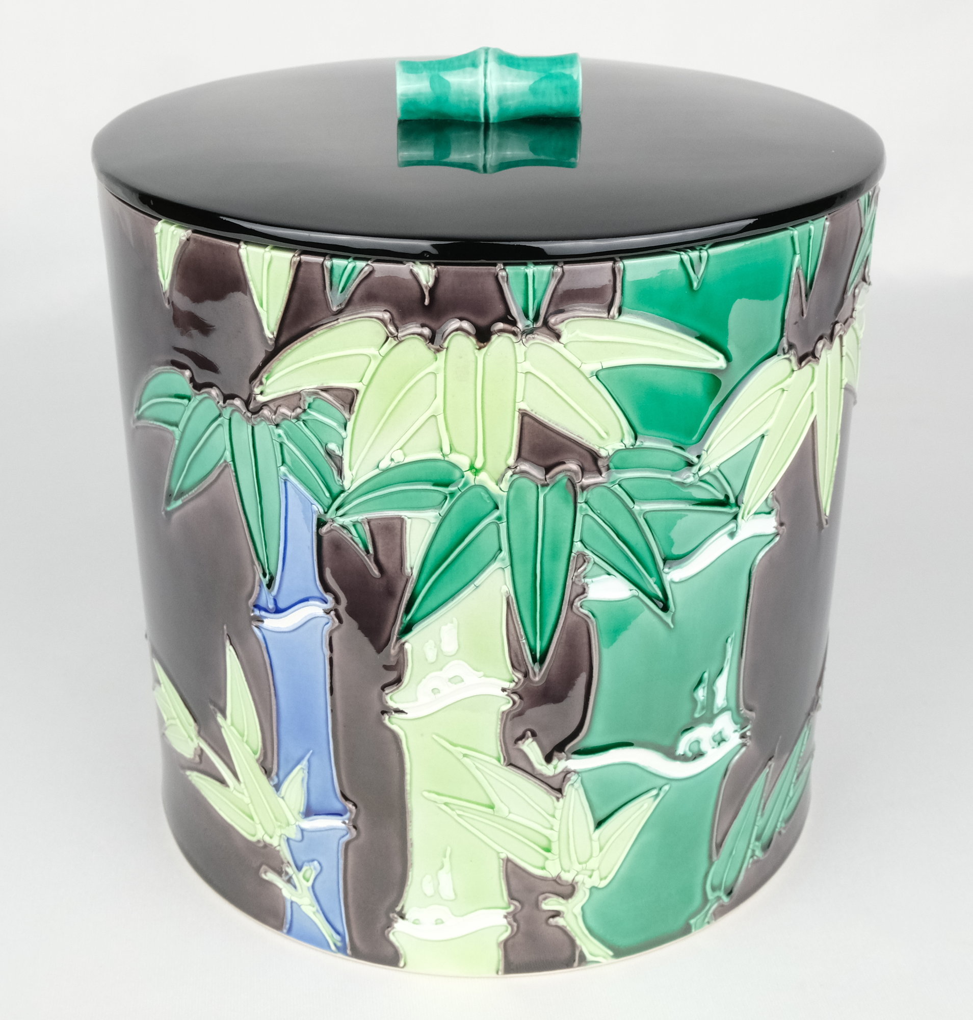 栗山園オンライン通販部 / 【出物】 紫交趾竹水指 中村翠嵐