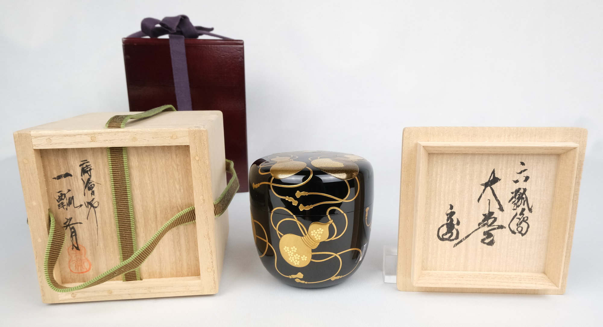 栗山園オンライン通販部 / 【出物】 六瓢絵大棗 一瓢斎 鵬雲斎書付