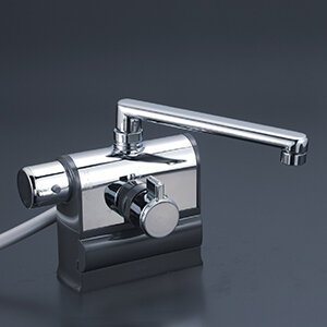 デッキ形サーモスタット式シャワー（190mmパイプ付）（撥水