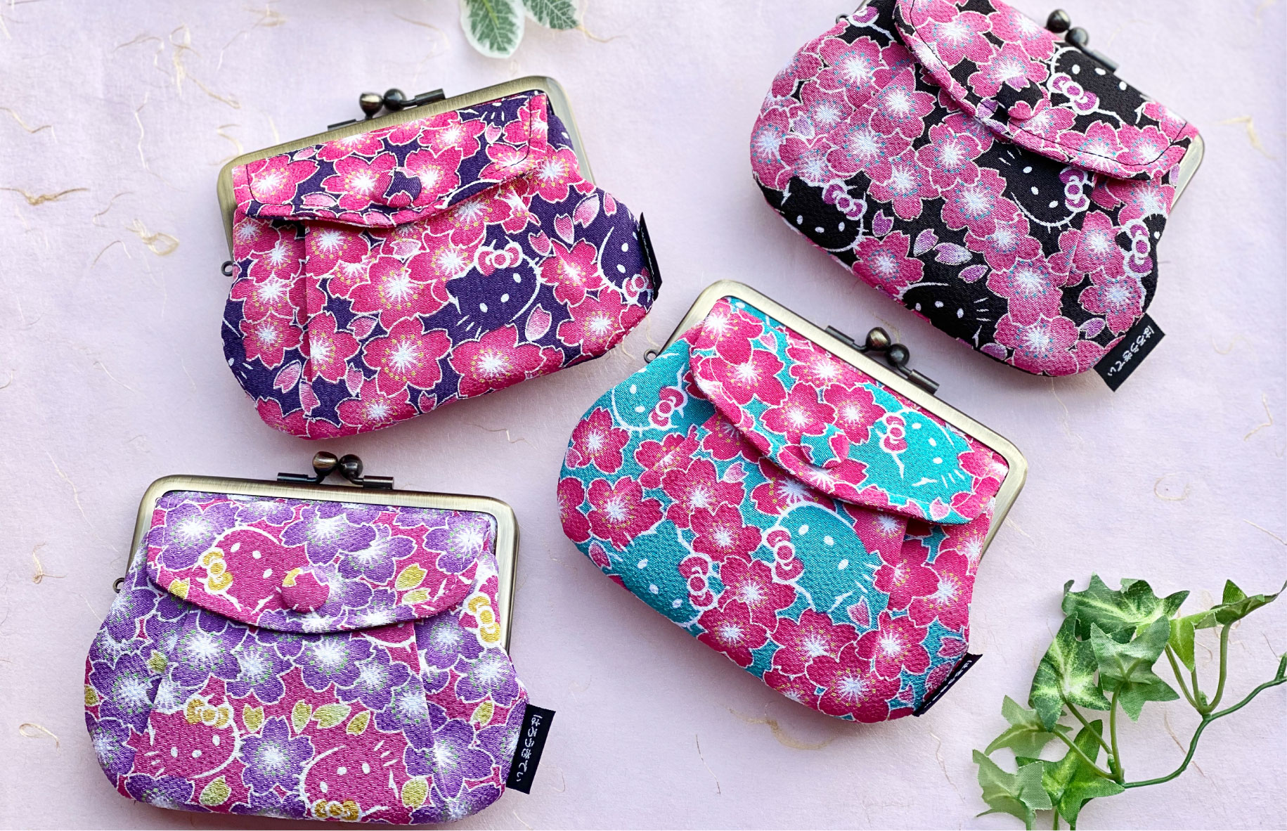 メール便可】京都・はろきてぃ工房/ハローキティ/ふくれ織/マスクケース