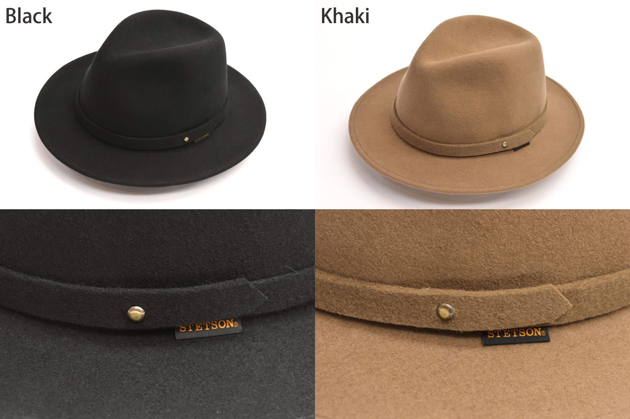 STETSON ウールフェルトハット ポケッタブル 撥水加工（WaterRepellent