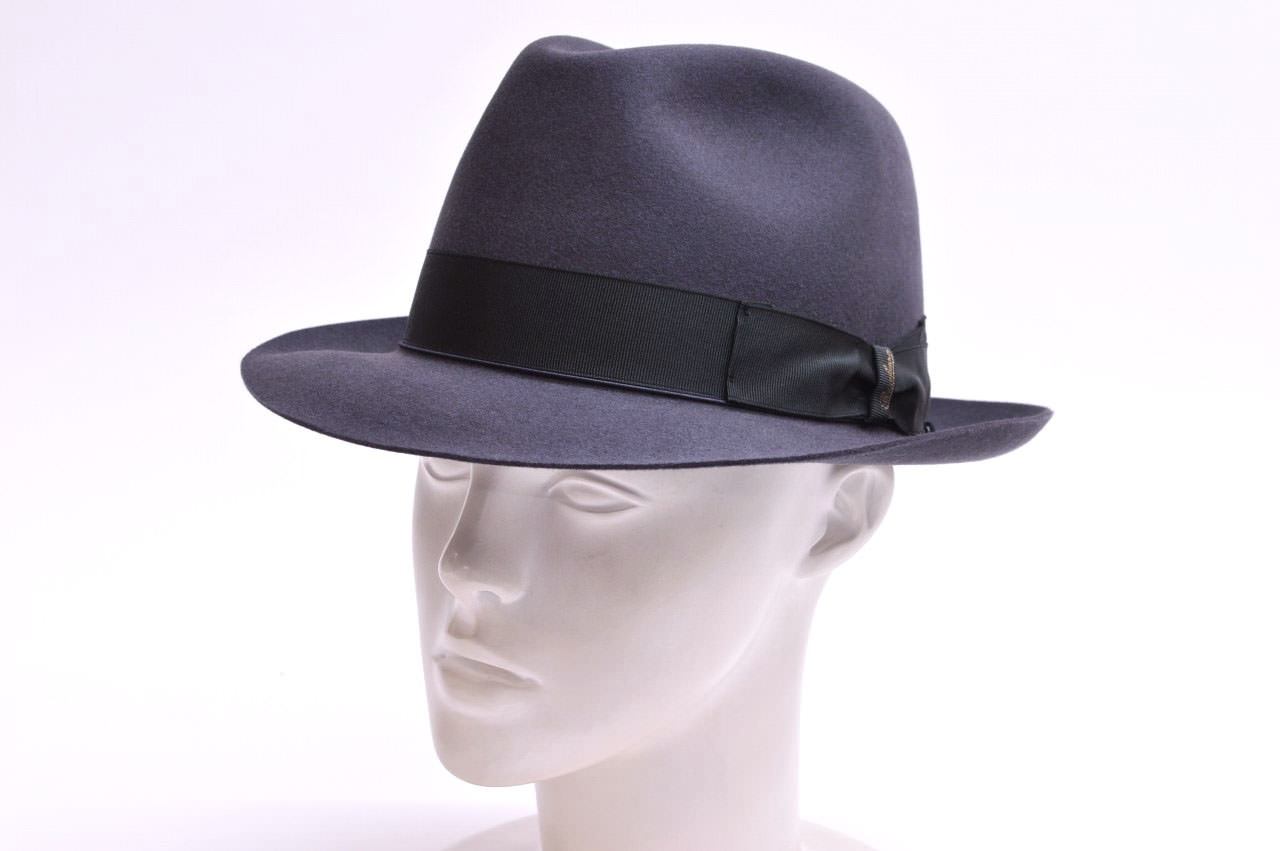 ボルサリーノ QS ウンベルト シャルレイ ファーフェルト ハット 111160