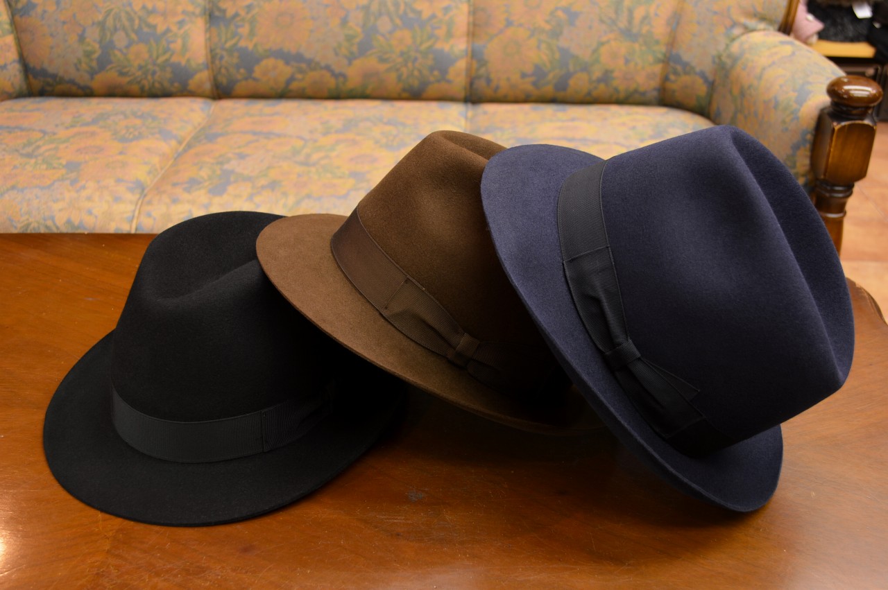 ボルサリーノ QS ファーフエルト ハット ロゴ無しタイプ｜111160 aw