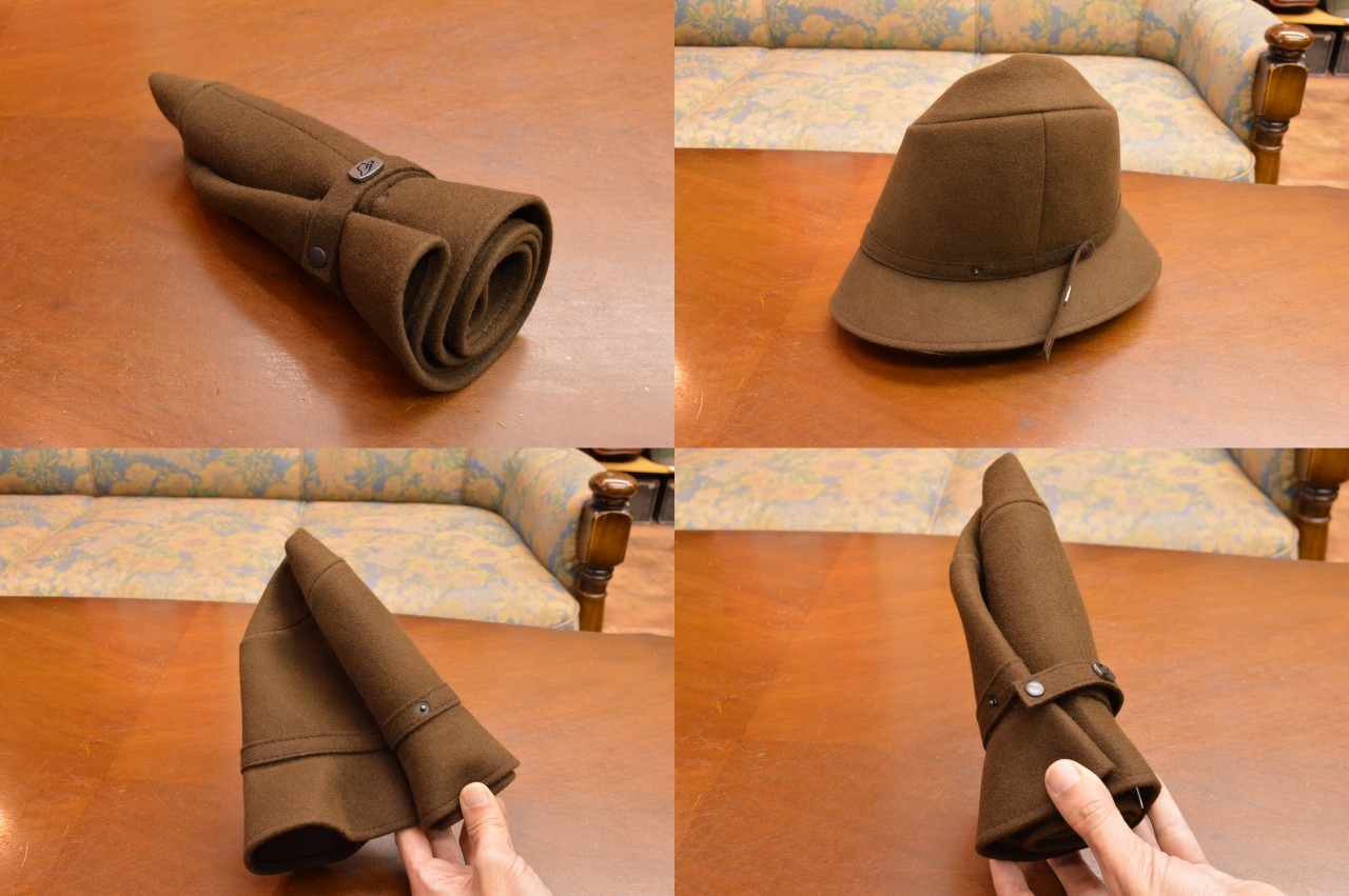 ボルサリーノ ローラーハット トラベラー レインプルーフライン 390083