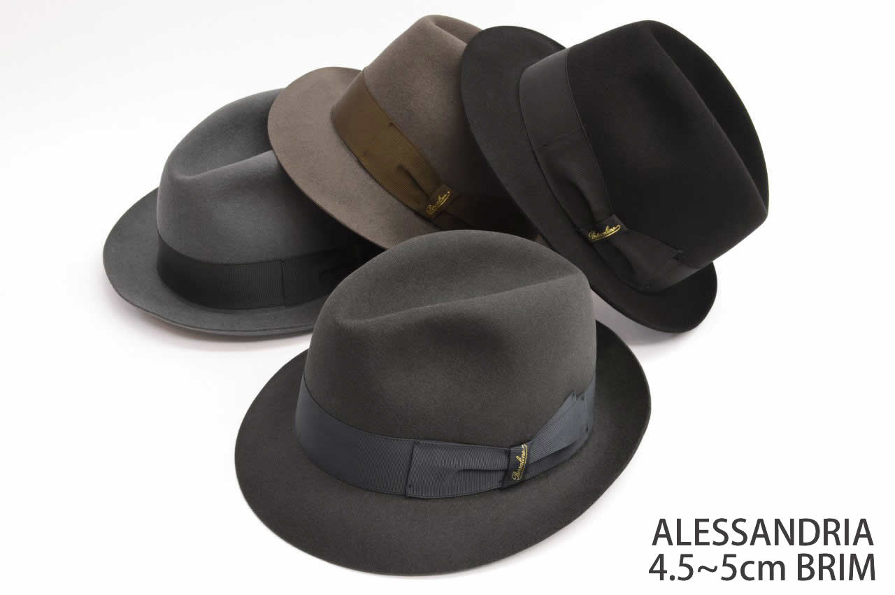 ボルサリーノ アレッサンドリア ショートブリム「Nilo」ハット｜aw