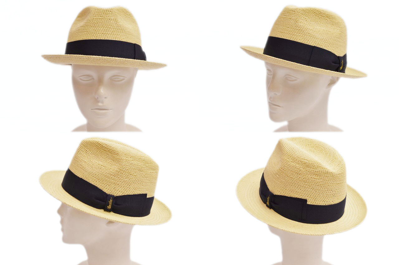Borsalino ボルサリーノ パナマキート センターデント型 クラウン