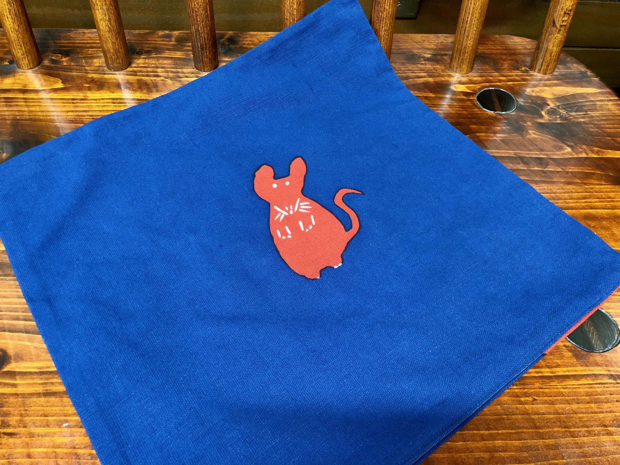 柚木沙弥郎 クッションカバー ネコ