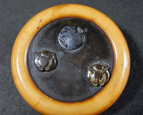 鏡蓋根付 兎の金工細工 販売 | 【骨董品買取】日本全国対応・老舗骨董