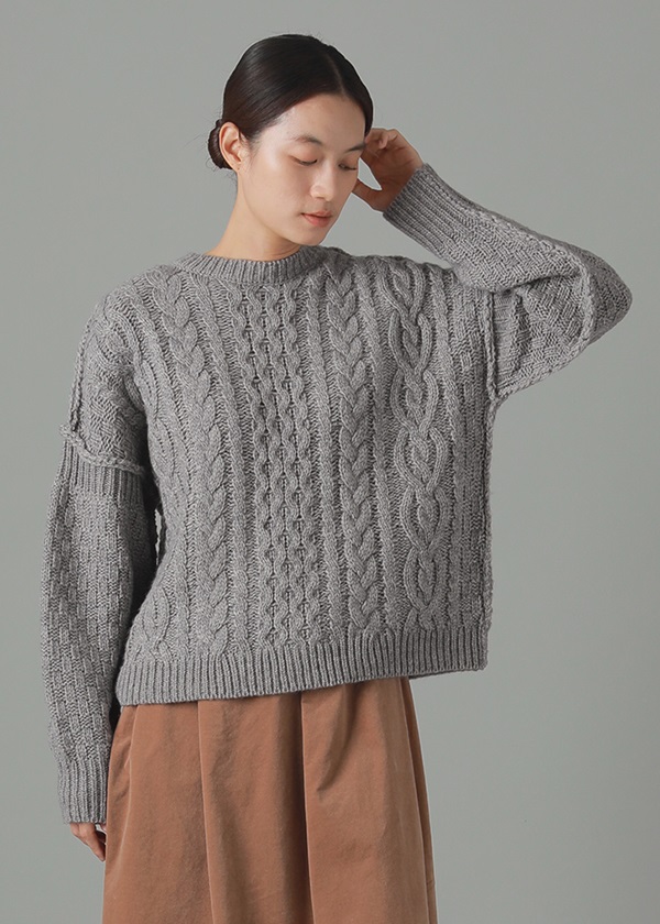 ZUCCa / (O) アランニット / ニット(M navy(13)): SALE| A-net ONLINE