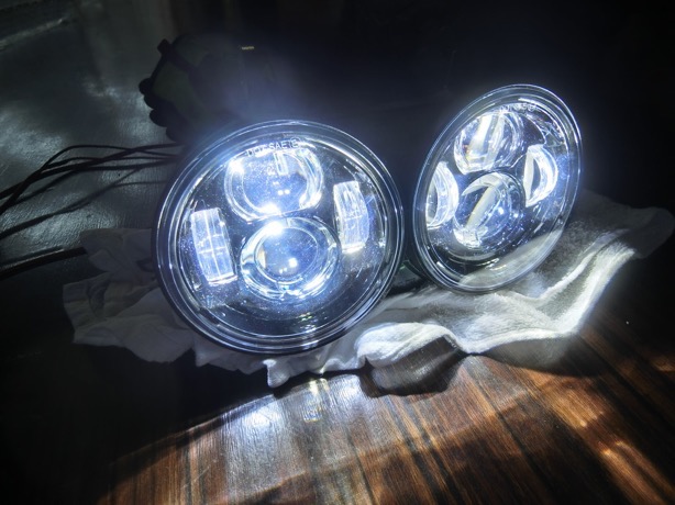 BUELL XB12/XB9用 LED HEAD LIGHT 制作／ビューエル用LEDヘッドライト