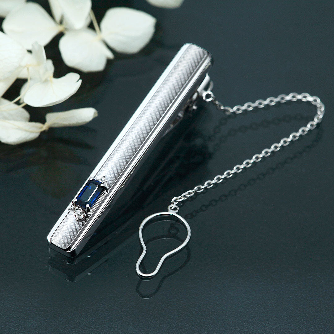 サファイア タイピン ｜ TK01661 – 大阪心斎橋 宝寿堂〈HOUJUDO〉