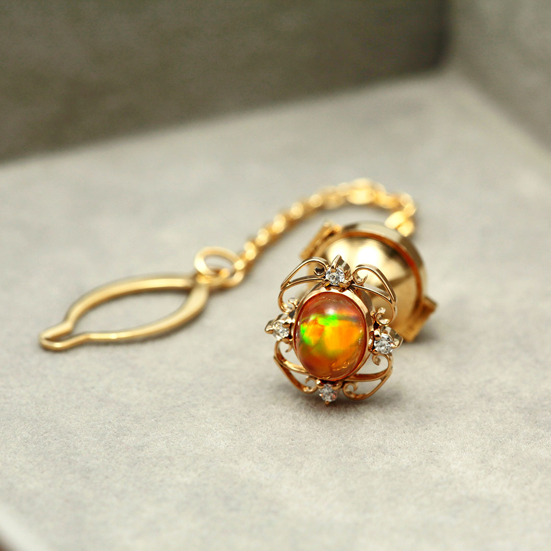 オパール タックピンブローチ ｜ TK01662 – 大阪心斎橋 宝寿堂〈HOUJUDO〉