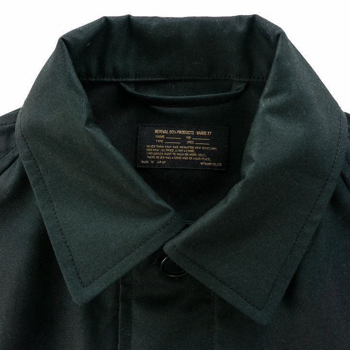 VARDE77 BRITISH VENTILE COAT BLACK - HOMEDICT
