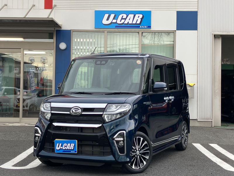 タントカスタム 車検8/4 ナビ TV パワースライドドア エコアイドル