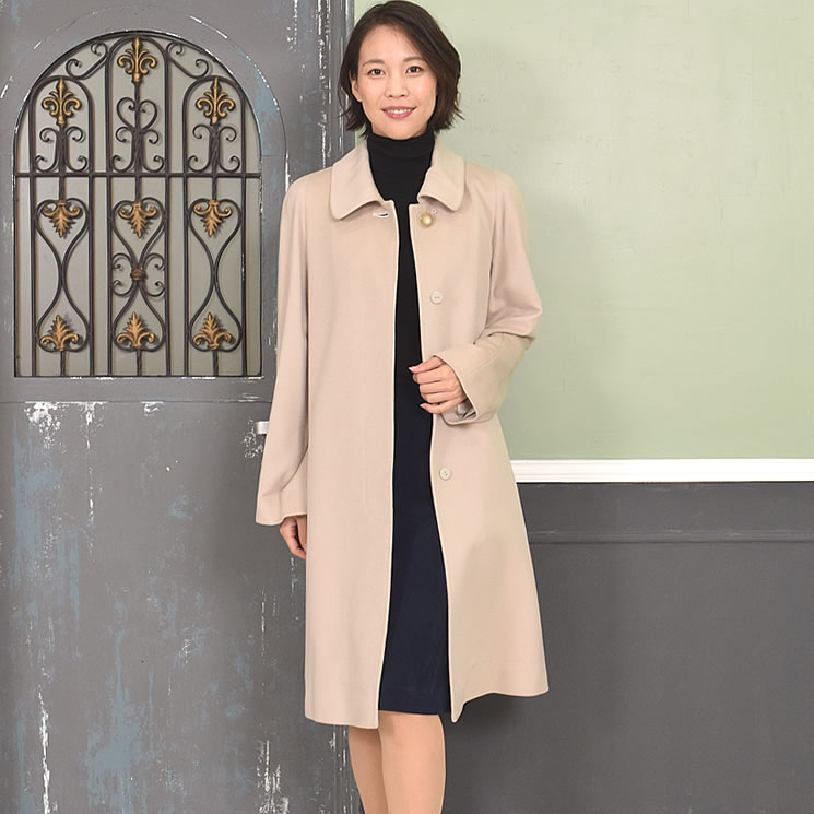 イタリア最高素材ピアツェンツァカシミヤ100％コート(PC1101） 毛皮