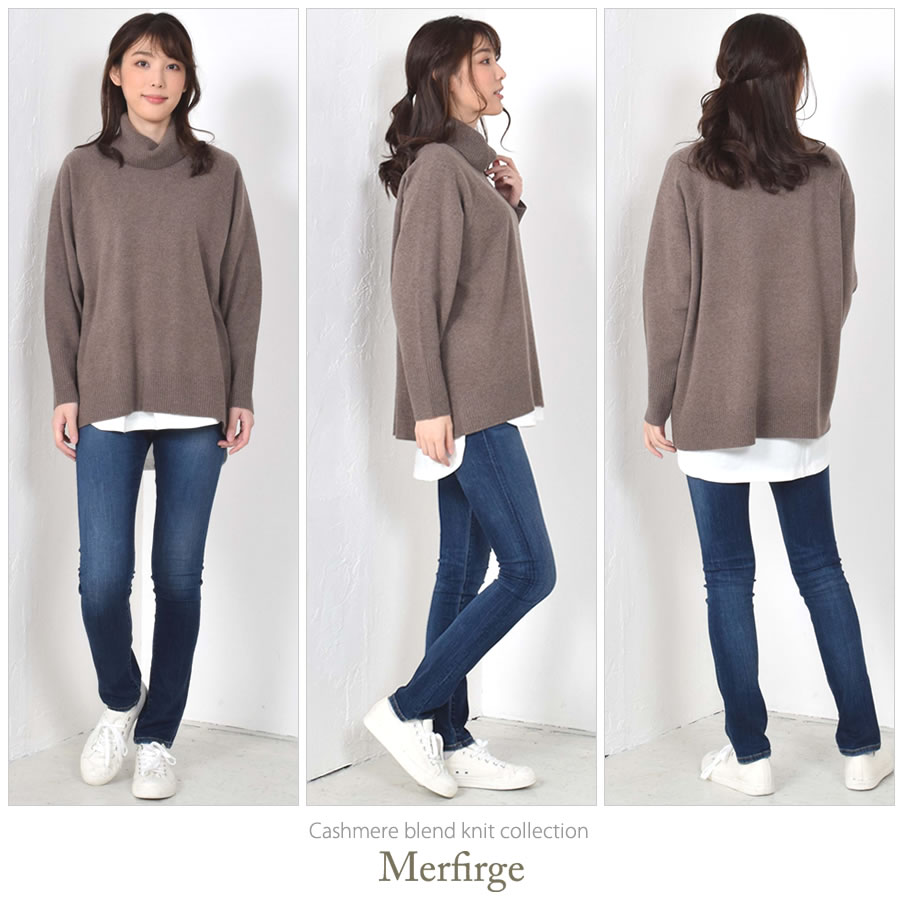 30%OFF 会員価格適用外】[Merfirge]ニットセーター タートルネック