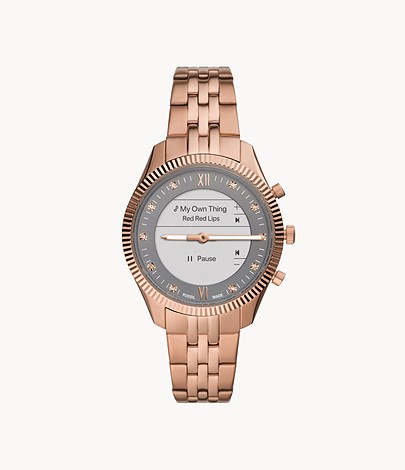 Fossil FTW7043 Hybrid Smartwatch HR Rose Gold | Halby's