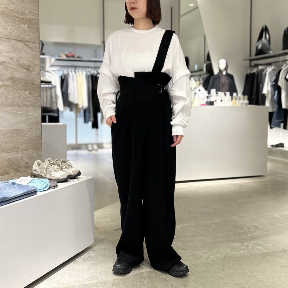ENFOLD ONE-SHOULDER SARROUEL TROUSERS｜ HAMACROSS411 ハマクロス411