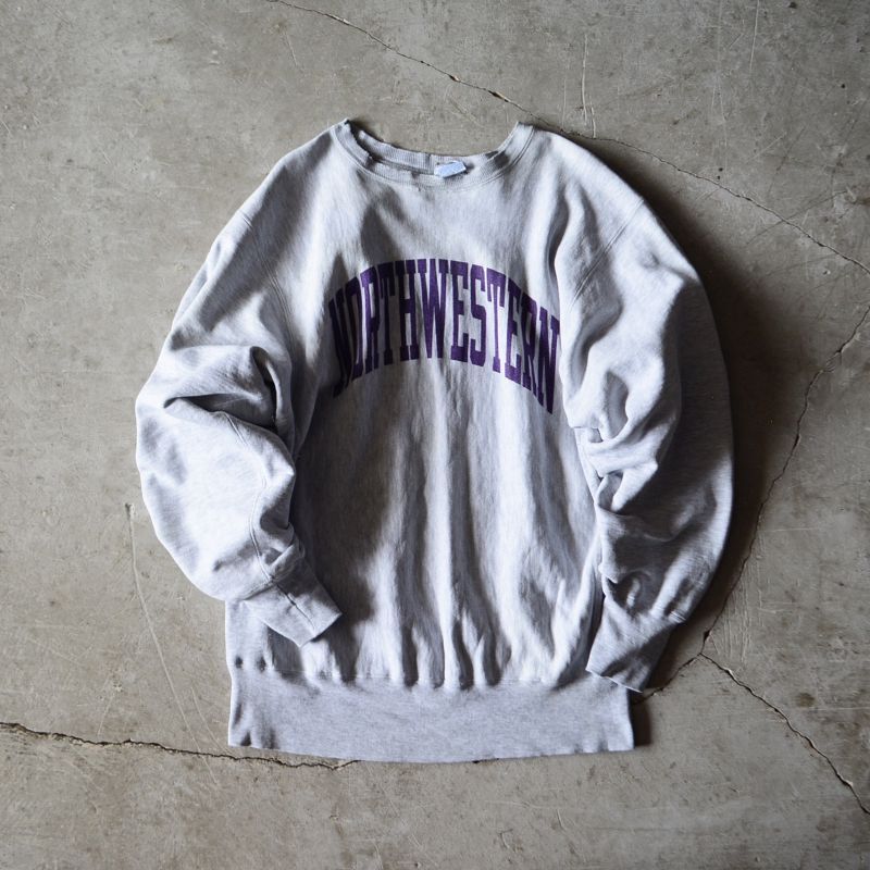 1990s Champion リバースウィーブスウェット NORTHWESTERN/染込み