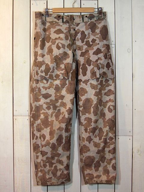 1940sWWII USMC P-1944ダックハンターカモパンツ(2ndモデル) - 古着屋