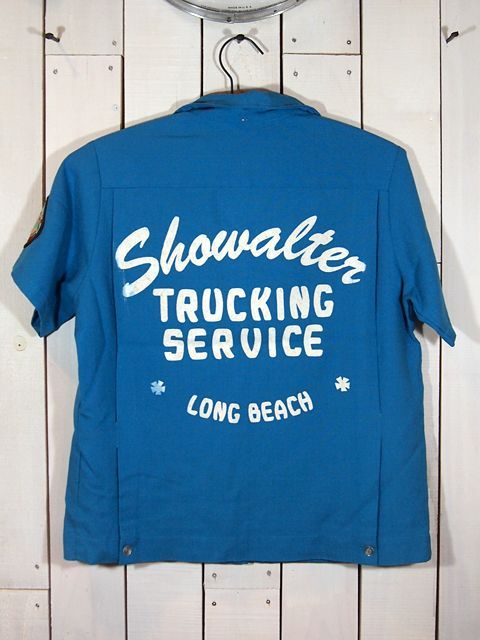 1960s【ANGELTOWN】レーヨンボーリングシャツ - 古着屋HamburgCafe