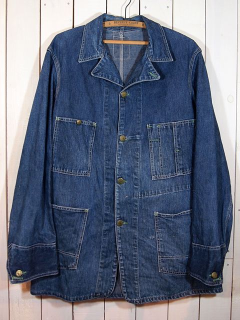 1940s【OSHKOSH】デニムカバーオール - 古着屋HamburgCafe