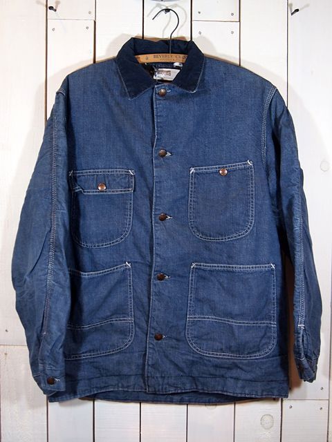 1960s【POWR HOUSE】裏ブランケットデニムカバーオール - 古着屋