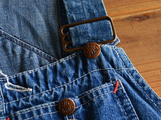 1960s BIG MAC デニムオーバーオール 実寸w34 - 古着屋HamburgCafe