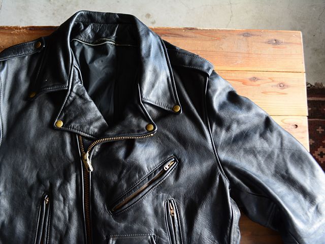 1980s BRANDED GARMENTS ライダースジャケット 表記50 - 古着屋HamburgCafe