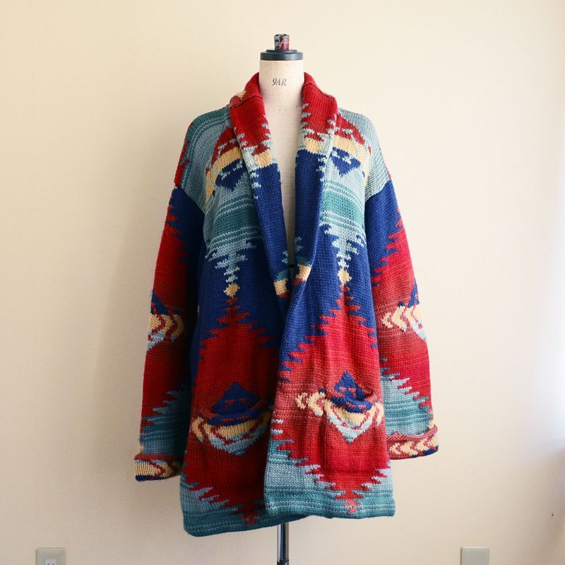 1990s LAUREN RalphLauren ネイティブガウン 表記L - 古着屋HamburgCafe