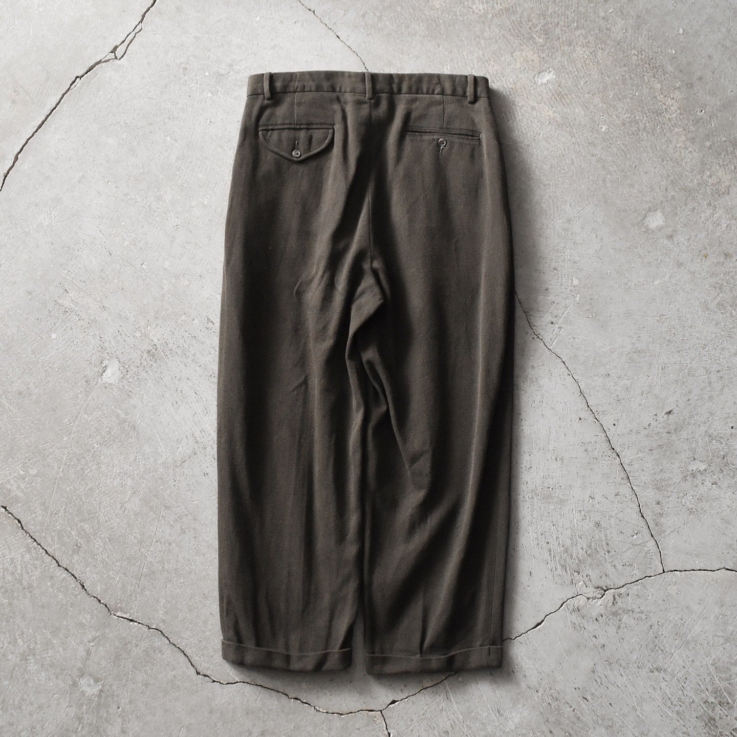 1990s Polo by Ralph Lauren コットン2タックパンツ 表記33×30 - 古着