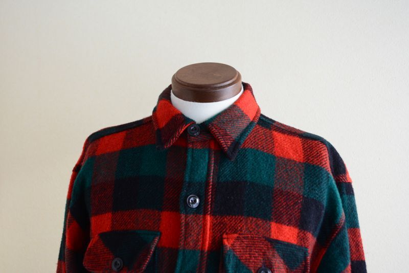 1960s CHILL CHASER ウールシャツ 実寸L - 古着屋HamburgCafe