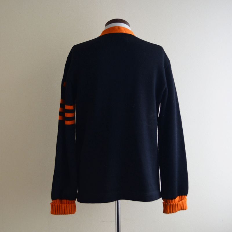 1950s IMPERIAL ツートンレタードカーディガン 表記42 - 古着屋HamburgCafe