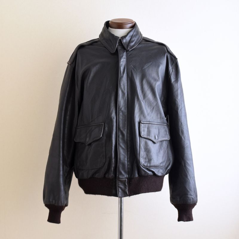 1980s PROTECH INC A-2フライトレザージャケット 