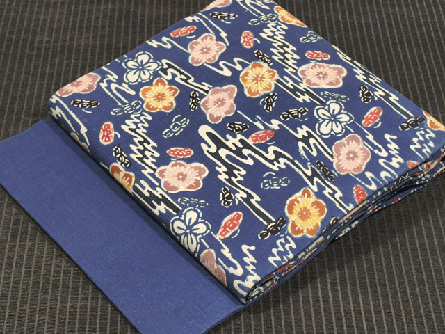 帯のアトリエ花邑 hanamura 銀座店 「流水に梅と蝶文様 型絵染 名古屋帯」