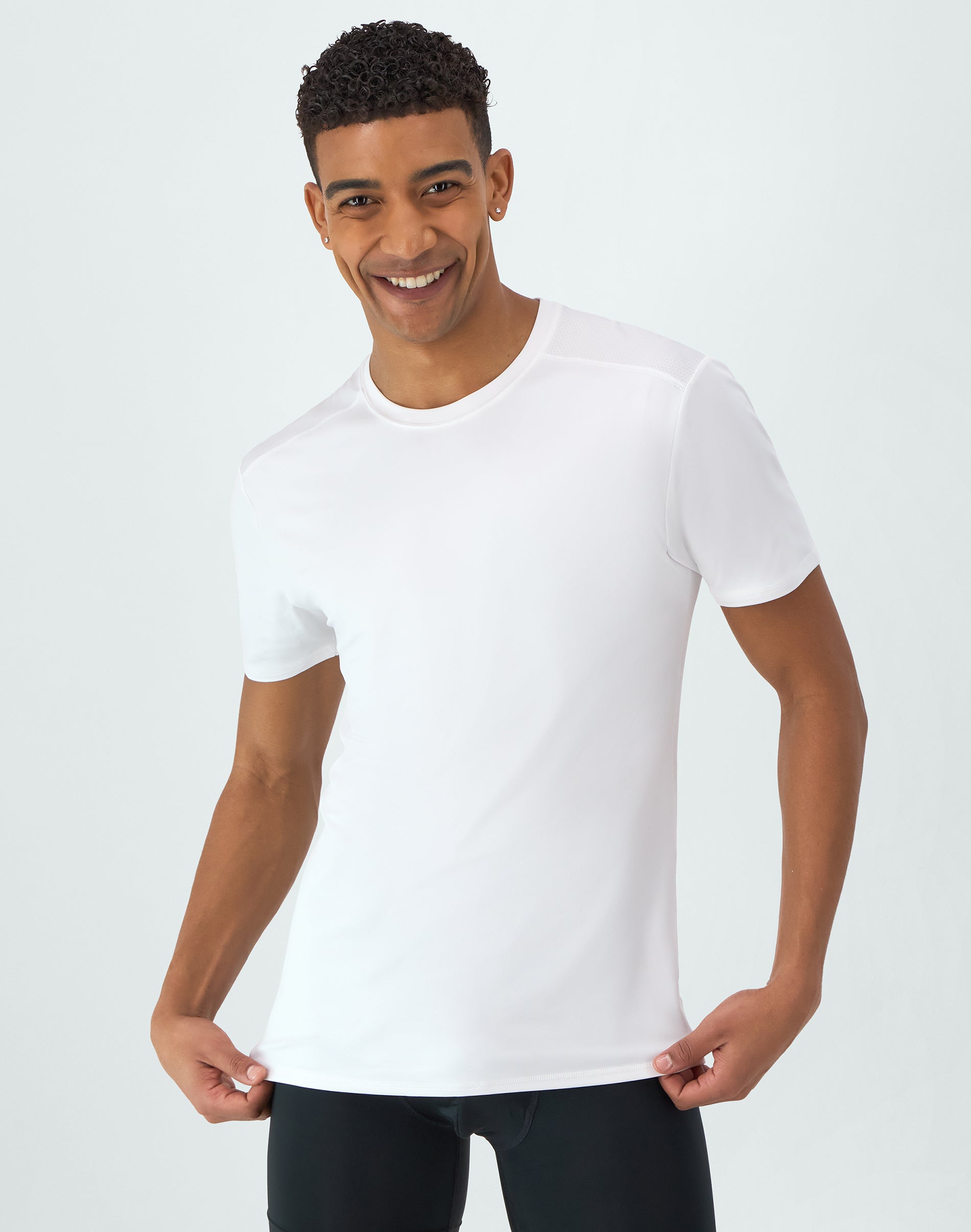 Hanes Moves Ultimate Men's Breathable Mesh Crewneck T-Shirt, X