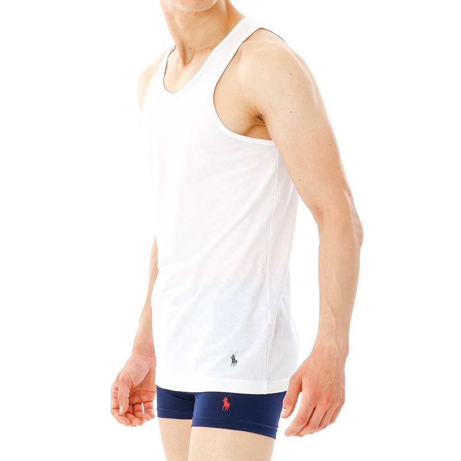 1P タンクトップ ホワイト | ポロ ラルフ ローレン メンズアンダー