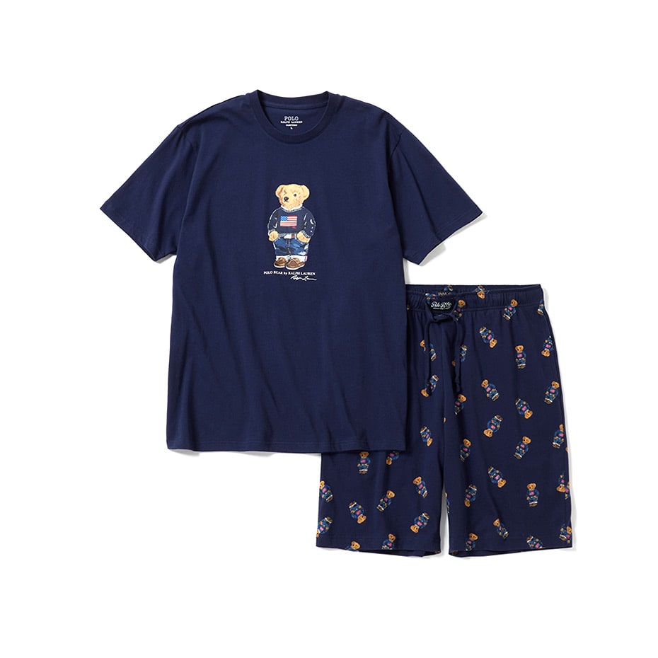 スリープウェアセット コアフラッグセーターベア ネイビー | ポロ
