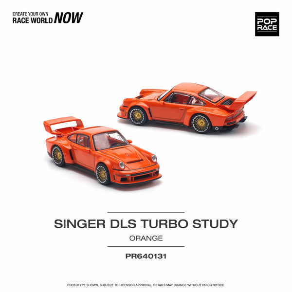 Porsche Singer DLS Turbo Study Track Orange 1/64 scale Pop Race