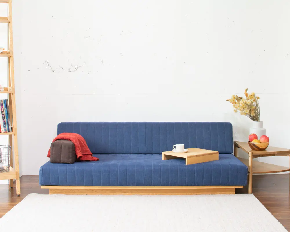 つみきソファと合わせて使う専用のウッドフレーム「つみきの木」商品