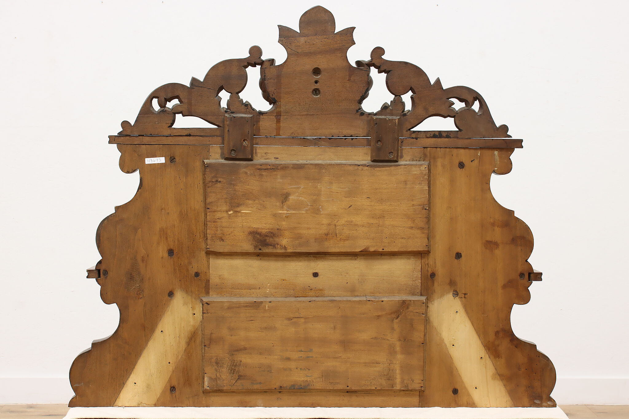 Black Forest Antique Carved Salvage Crest, Bar, or Display