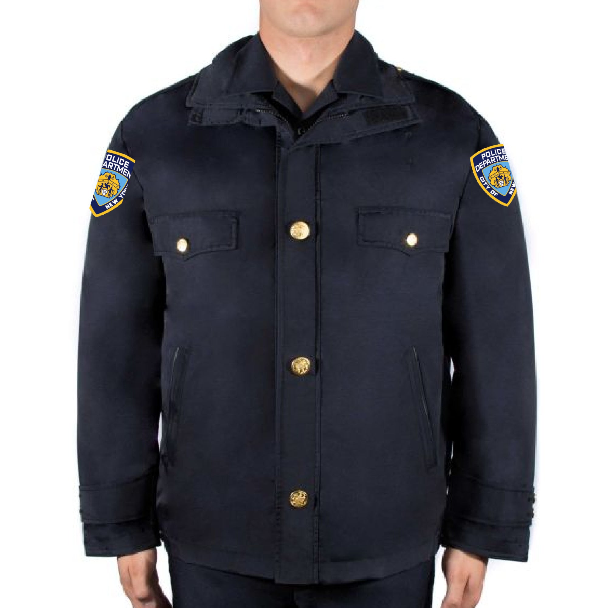 Blauer NYPD Hip Length Winter Coat with Patches – Harriman Army-Navy