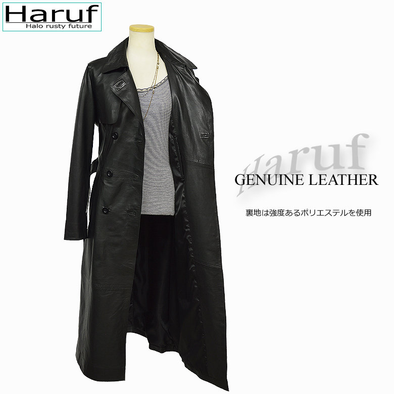 レザーコート トレンチコート ロングコート レディース 本革 イタリア