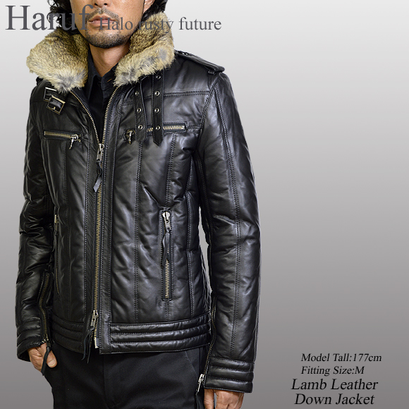 Dhyana ディアーナ ファー付きレザーライダースジャケット 楽天市場