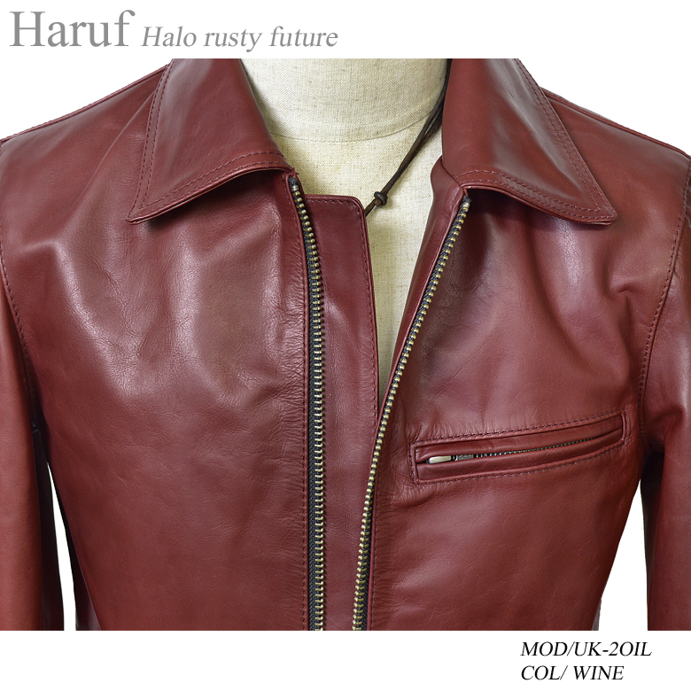 な*屋様 schott ライダースジャケット しわ加工 ワインレッド schott