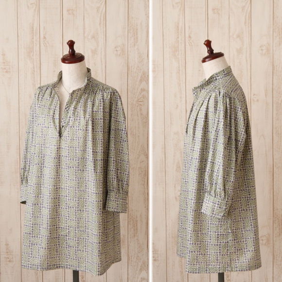 リバティ スリーピング・ローズ 仕立て ふんわりオーバーブラウス