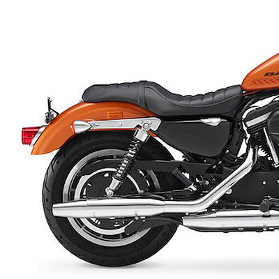 スポーツスターのナンバーリロケーションとショートフェンダー