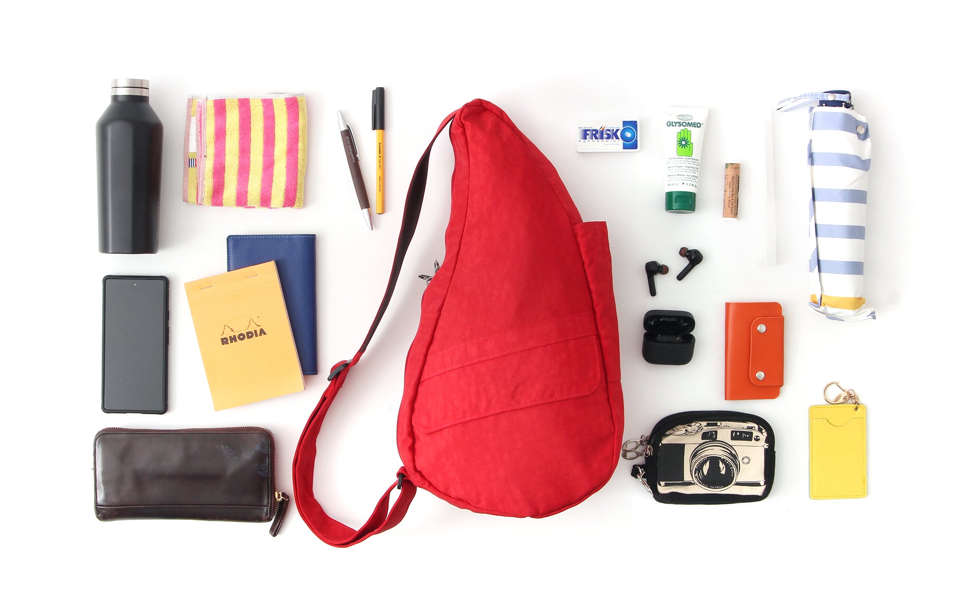 ヘルシーバックバッグ テクスチャードナイロン Sサイズ6303 セージ