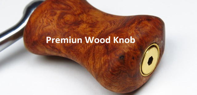 IOSファクトリー】プレミアムウッド ハンドルノブ（A・B・Cタイプ）