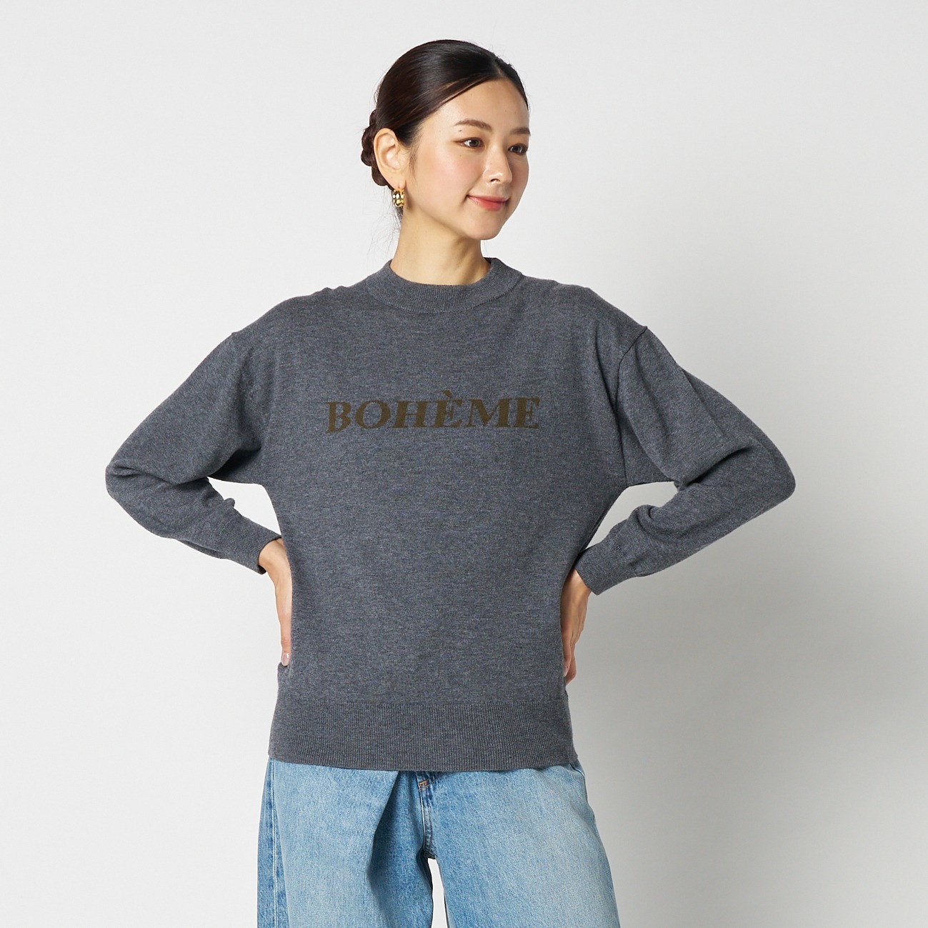 INTARSIA LOGO KNIT｜HELIOPOLE｜HÉLIOPÔLE（エリオポール）公式